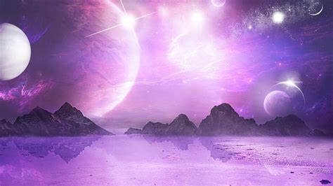 1920x1080px 1080p Free Download Purple Sky Space Purple Planets