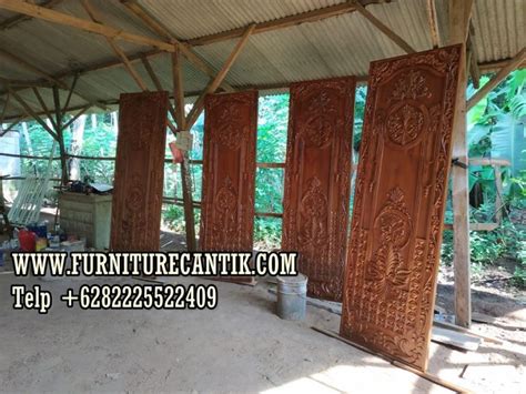 Model Daun Pintu Jati Ukiran Mewah Model Pintu Minimalis Rumah Kamar