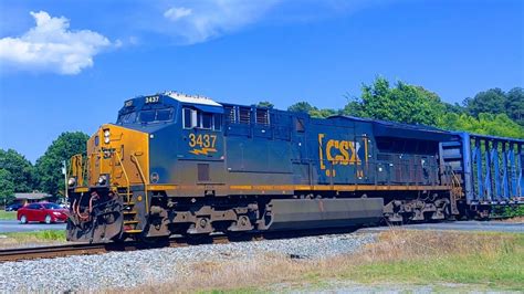 Csx M Headed Eastbound Monroe Nc With Csxt In The Lead