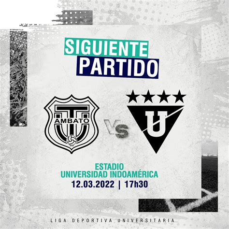 LDU Oficial on Twitter Próximo partido por LigaProBetcris