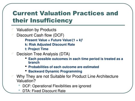 PPT - Applying Real Option Theory to Software Architecture Valuation