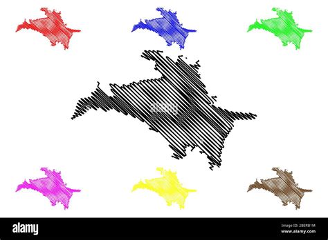 Skopje City (Republic of North Macedonia) map vector illustration ...