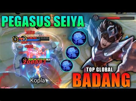 Pegasus Seiya Badang New Saintseiya Skin Gameplay Top Global Badang By