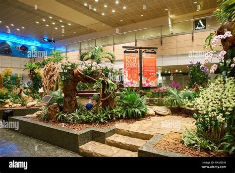 Singapore Circa August 2016 Inside Of Singapore Changi Airport
