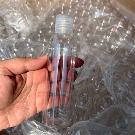 100ml Clear Empty Plastic Bottle With Flip Top Cap Shopee Philippines