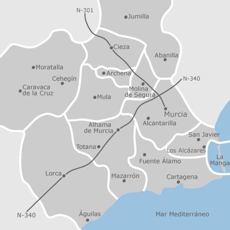 Murcia Mapa Mapa