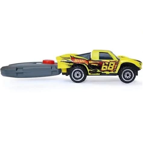 Hot Wheels Carrinho Chave Lançadora Radical FUN Amarelo F Starhouse Mega Store