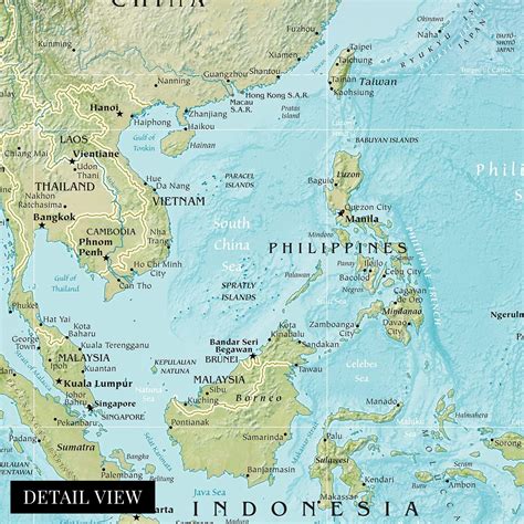 Southeast Asia Map Poster HISTORIX 2021 18x24 Philippines Ubuy