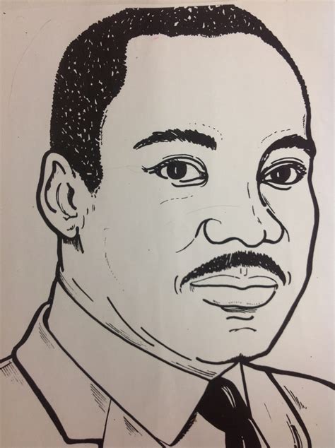 Martin Luther King Drawing Step Step at GetDrawings | Free download