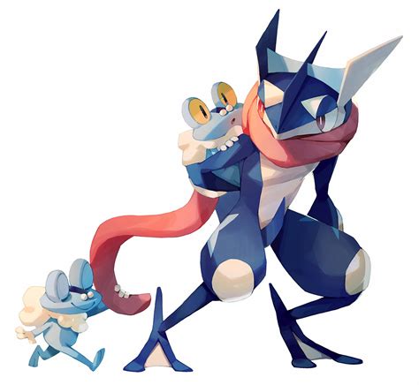 Greninja And Froakie Pokemon Drawn By Bluekomadori Danbooru