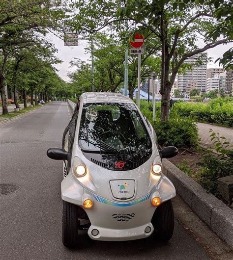 かわいい一人乗りの電気自動車に乗りました By キタムラリョウ 中央区観光協会特派員ブログ