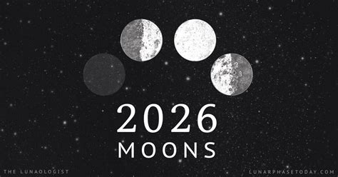 2026 Moon (Lunar Calendar, Moon Phases & Eclipses)