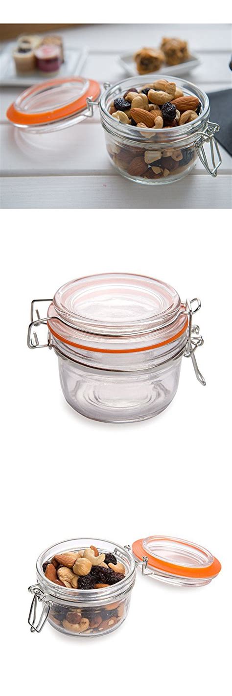 Nostalgic Clamp Lid Glass Mason Jar 5 Ounces 10 Count Box Glass Mason Jars Mason Jar Diy