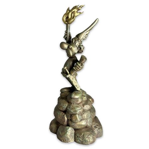 Figurine Bronze Ast Rix La Libert Clairant Le Monde Atelier Pixi