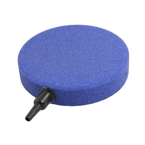 Uxcell Round Mineral Stone Aquarium Airstone 80mm X 15mm Blue