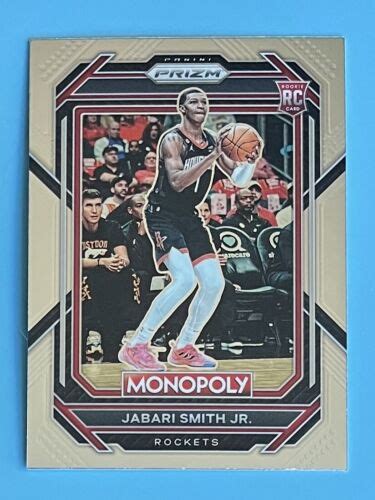 Jabari Smith Jr 2022 23 Panini Prizm Monopoly Rookie Rc 32 Houston