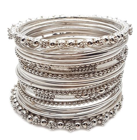 Buy ZENEME Jewellery Traditional Silver Plated Oxidized Bracelet