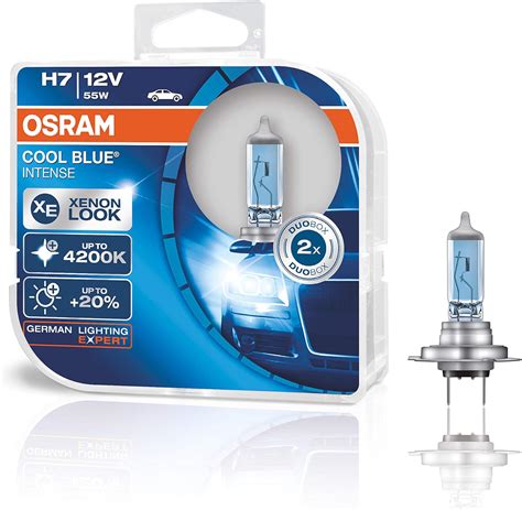 Osram H7 Cool Blue Intense Lámpara para Faros Halógena Automóvil de