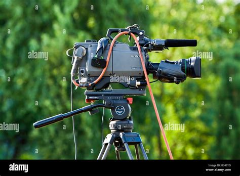 Professional Tv News Camera Stock Photo Alamy