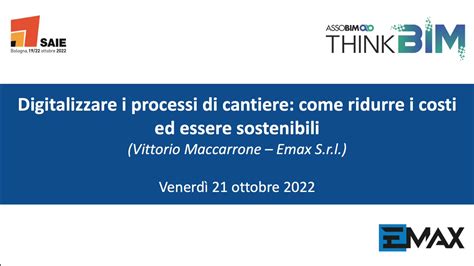 Saie Digitalizzare I Processi Di Cantiere Come Ridurre I Costi