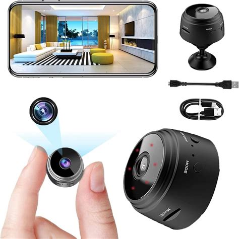 Mini Camera Espion Cachee Enregistreur Full Hd P Micro Cam Ra Wifi