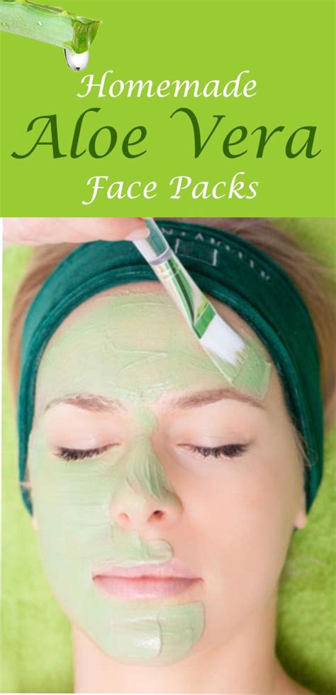 Homemade Aloe Vera Face Packs For Glowing Skin Skin Face Mask Face