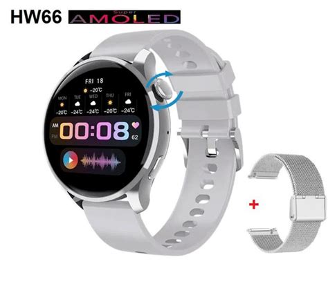 Relogio Smartwatch Hw Amoled Nfc Faz Recebe Chamadas Baixa Foto Na