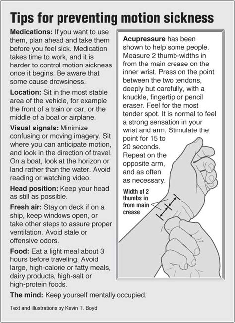 Motion Sickness Pointfinder Health Infographics