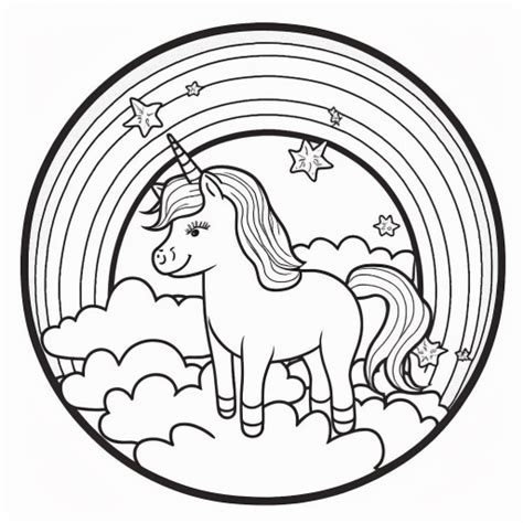 simple unicorn drawing - Print now for free | Drawing Ideas Easy