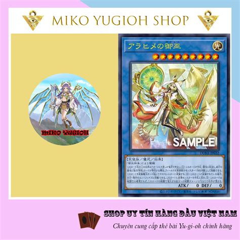 Miko Yugioh Thẻ Bài Yugioh Chính Hãng Tiếng Nhật Arahime The Manifested Mikanko Dune