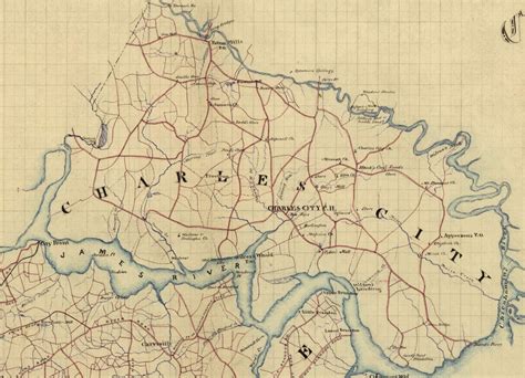 Map Of Charles City County Encyclopedia Virginia