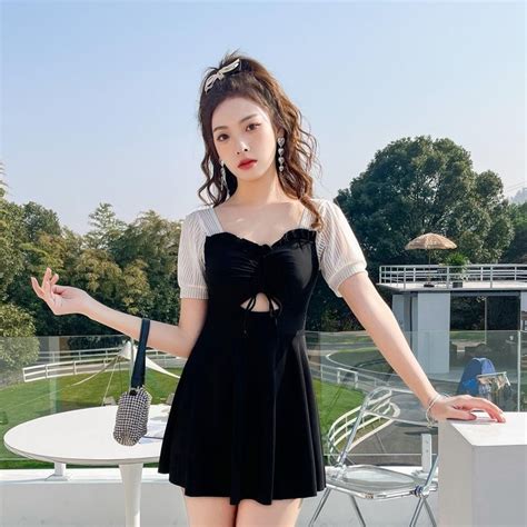 Swimsuit Female 2024 New Style Influencer Style One Piece Slimmer Look