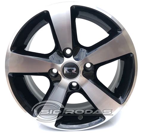 Kit 4 Rodas Aro 15x6 New Beetle 4x100 BD Krmai K27