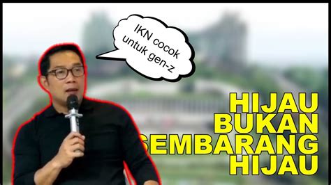 Ridwan Kamil Bicara IKN Live Reactio YouTube