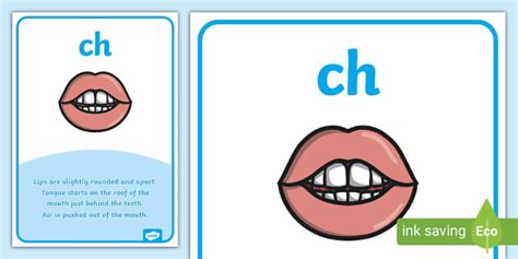 Ch Mouth Articulation Poster Teacher Made Twinkl