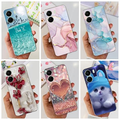 Funda De Silicona Para Xiaomi Poco C65 2023 Carcasa Lujosa De TPU