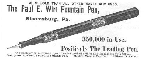 He First Successful Fountain Pen Was Patented By Lewis E Waterman In