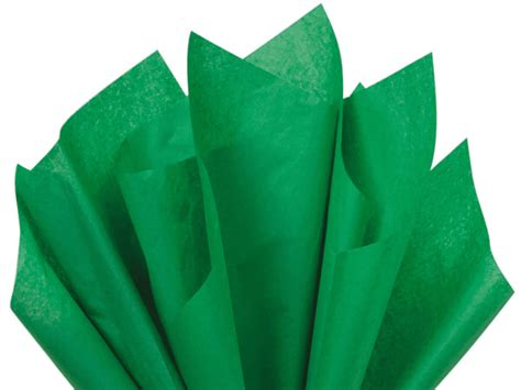 Festive Green Tissue Paper Squares Bulk 24 Sheets Premium Gift Wrap