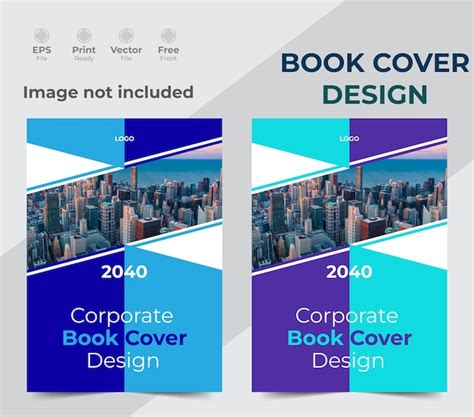 Premium Vector Corporate Book Cover Design Template