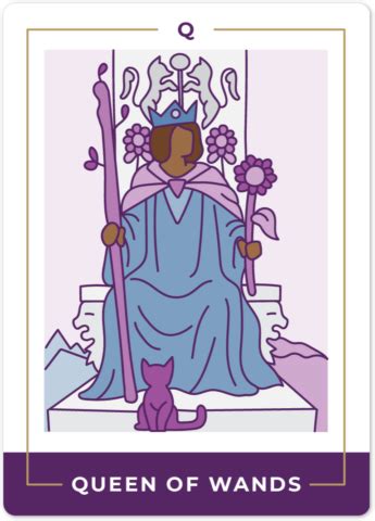 Queen Of Wands Tarot Card Meanings Biddy Tarot