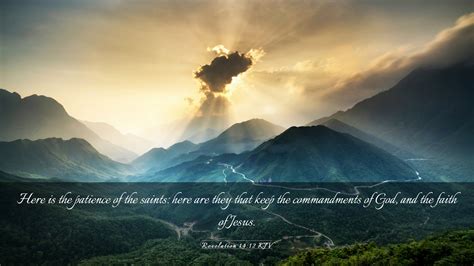 Revelation 14 12 KJV Desktop Wallpaper Here Is The Patience Of The