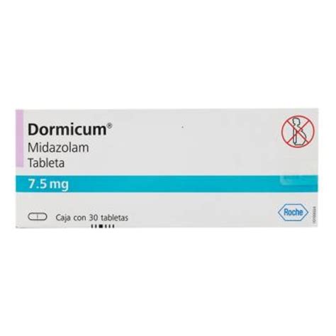 Dormicum 7 5 Mg Tabletas 30 Pzas Walmart