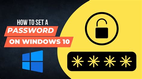 How To Add Password In Windows 10 How To Set Password On Windows 10 Youtube