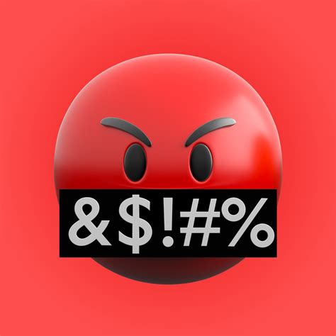 3D asset Emoji Cussing or Swearing | CGTrader