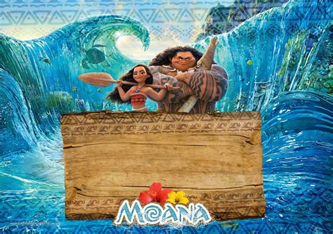 Invitaciones De Cumpleanos Gratis Para Imprimir Personalizadas Moana