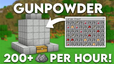 Easiest Witch Gunpowder Farm In Minecraft Bedrock Mcpe Xbox