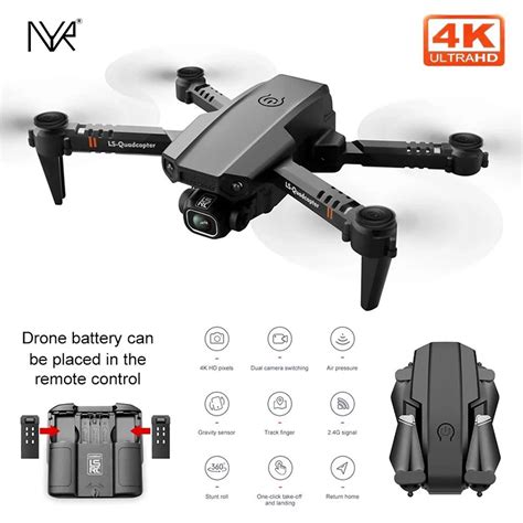 Nyr mini drone xt6 4k 2020 p duplo wi fi câmera fpv pressão do ar