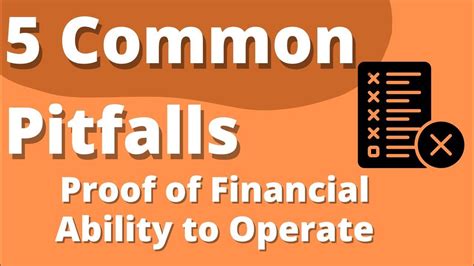 5 Common Pitfalls To Avoid When Preparing A Proof Of Financial Ability