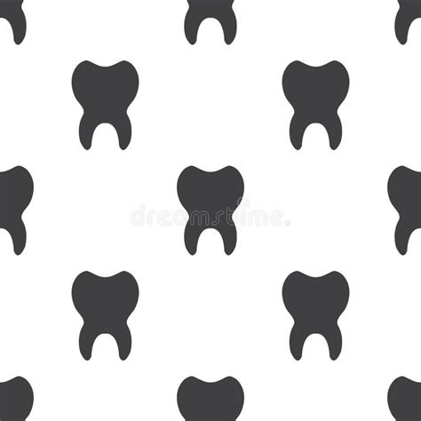 Tooth Vector Seamless Pattern Stock Vector Illustration Of Ornament