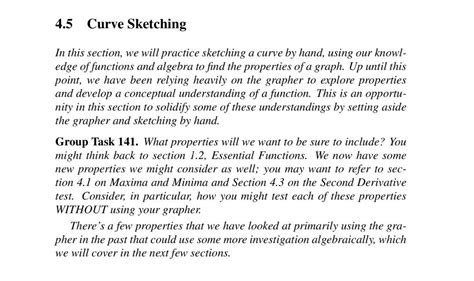 Solved 4.5 Curve Sketching In this section, we will practice | Chegg.com